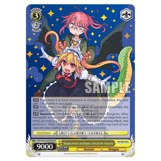 Weiss Schwarz - Miss Kobayashi's Dragon Maid - Bridging Humans and Dragons, Tohru & Miss Kobayashi (MDR) KMD/W96-E002MDR