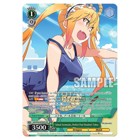 Weiss Schwarz - Miss Kobayashi's Dragon Maid - School Swimsuits, Perfect Pool Weather! Tohru (OFR) KMD/W96-E026OFR