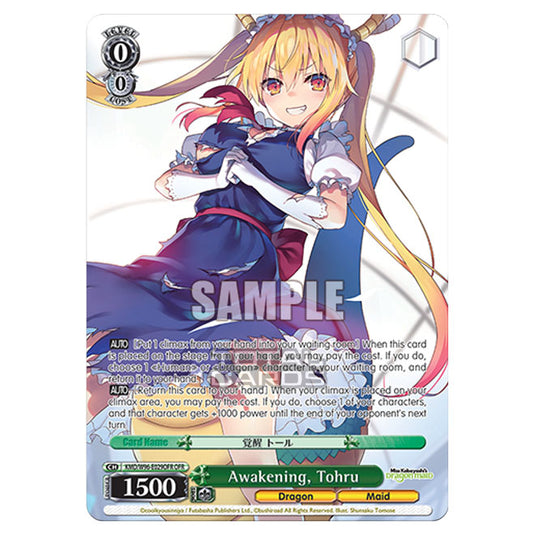 Weiss Schwarz - Miss Kobayashi's Dragon Maid - Awakening, Tohru (OFR) KMD/W96-E029OFR