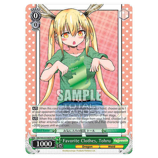 Weiss Schwarz - Miss Kobayashi's Dragon Maid - Favorite Clothes, Tohru (MDR) KMD/W96-E035MDR