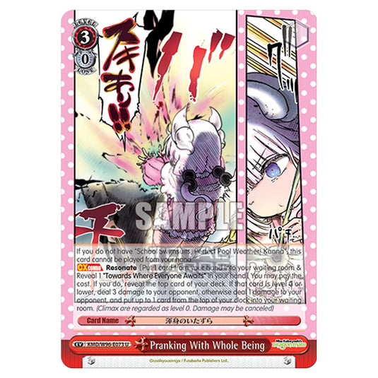 Weiss Schwarz - Miss Kobayashi's Dragon Maid - Pranking With Whole Being (U) KMD/W96-E073