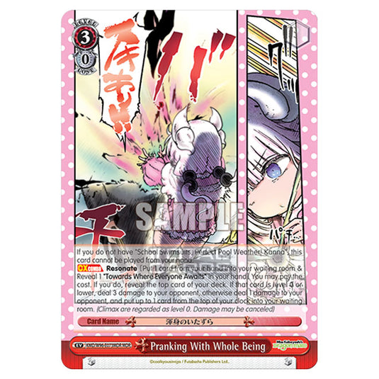 Weiss Schwarz - Miss Kobayashi's Dragon Maid - Pranking With Whole Being (MDR) KMD/W96-E073MDR