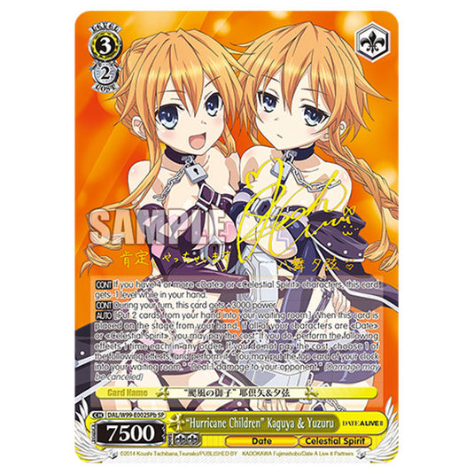 Weiss Schwarz - Date A Live Vol.2 - "Hurricane Children" Kaguya & Yuzuru (SP) DAL/W99-E002SPb