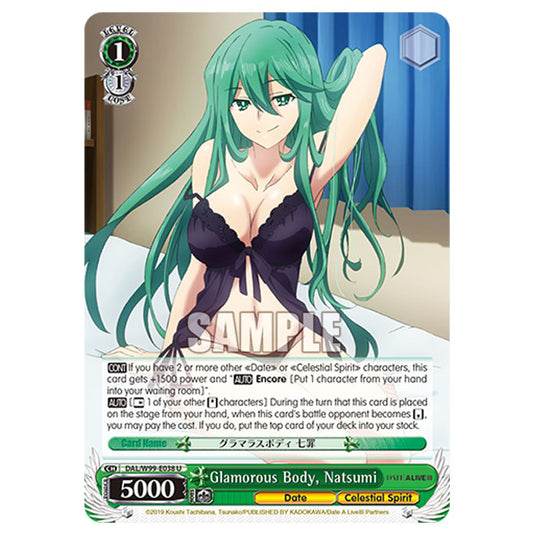 Weiss Schwarz - Date A Live Vol.2 - Glamorous Body, Natsumi (U) DAL/W99-E038