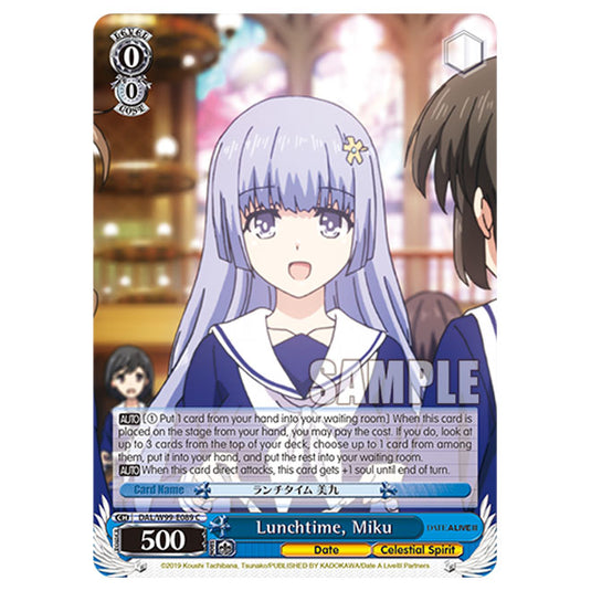 Weiss Schwarz - Date A Live Vol.2 - Lunchtime, Miku (C) DAL/W99-E089