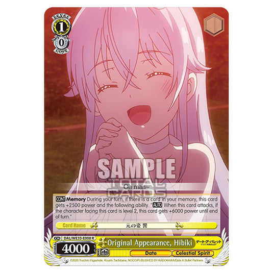 Weiss Schwarz - Date A Bullet - Original Appearance, Hibiki (R) DAL/WE33-E008