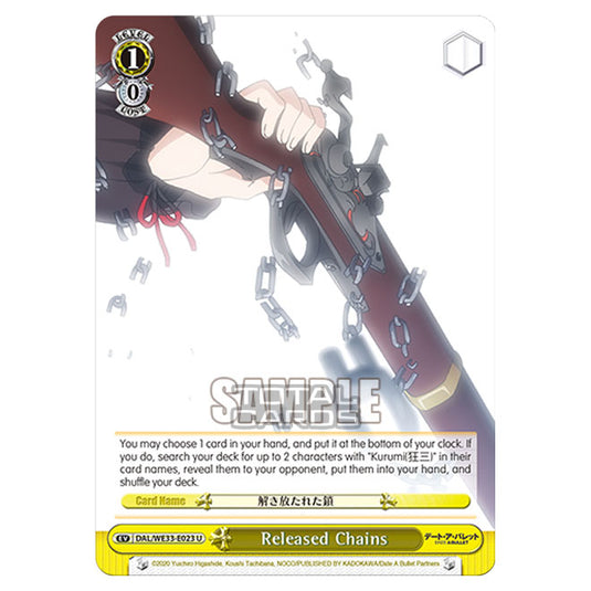 Weiss Schwarz - Date A Bullet - Released Chains (U) DAL/WE33-E023