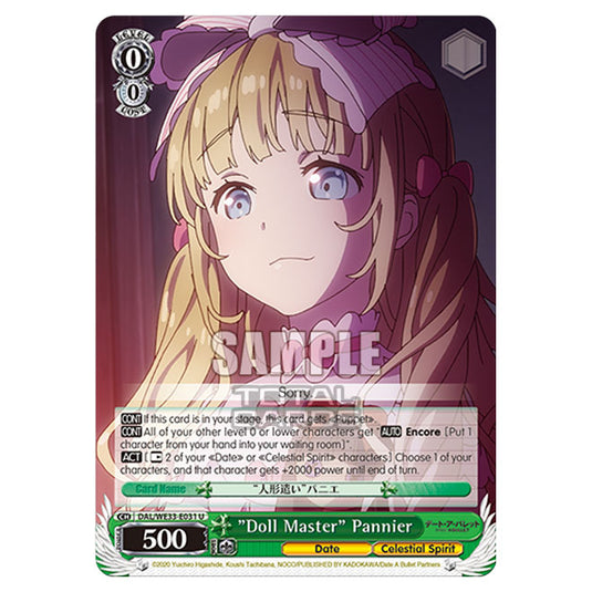 Weiss Schwarz - Date A Bullet - "Doll Master" Pannier (U) DAL/WE33-E031