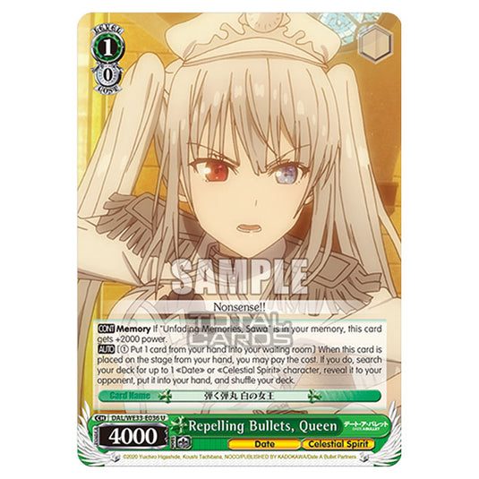 Weiss Schwarz - Date A Bullet - Repelling Bullets, Queen (U) DAL/WE33-E036