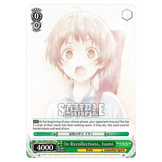 Weiss Schwarz - Date A Bullet - In Recollections, Isami (C) DAL/WE33-E041