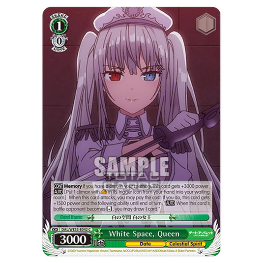Weiss Schwarz - Date A Bullet - White Space, Queen (C) DAL/WE33-E042