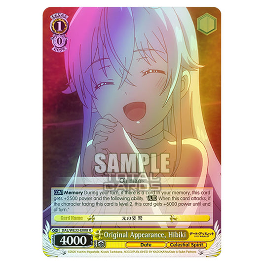 Weiss Schwarz - Date A Bullet - Original Appearance, Hibiki (R) DAL/WE33-E008 (Foil)