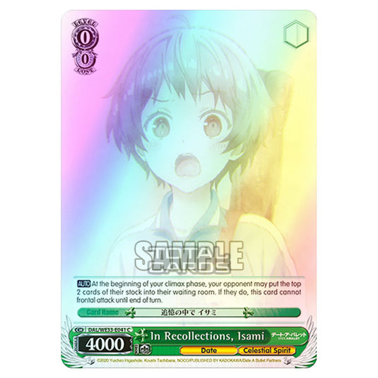 Weiss Schwarz - Date A Bullet - In Recollections, Isami (C) DAL/WE33-E041 (Foil)