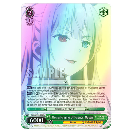 Weiss Schwarz - Date A Bullet - Overwhelming Difference, Queen (C) DAL/WE33-E046 (Foil)