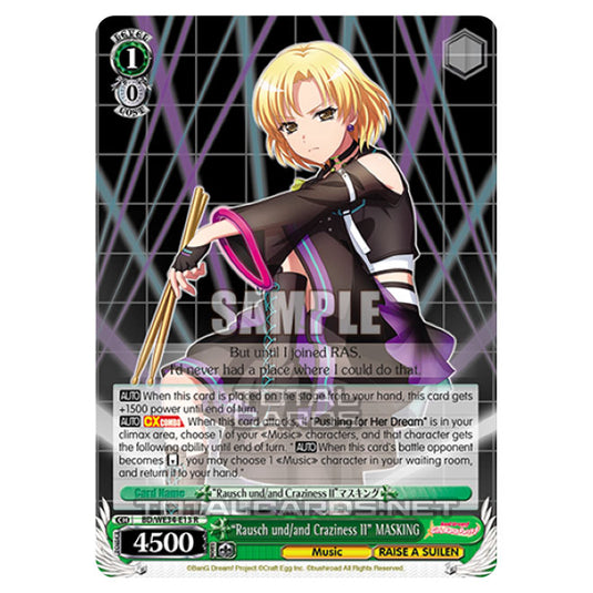 Weiss Schwarz - Morfonica × RAISE A SUILEN - "Rausch und/and Craziness Ⅱ" MASKING (R) BD/WE34-E13