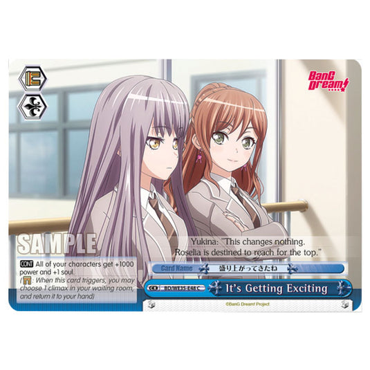 Weiss Schwarz - Bang Dream Popping Party Roselia - It's Getting Exciting (C) BD/WE35-E48