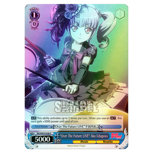 Weiss Schwarz - Bang Dream Popping Party Roselia - "Over The Future LIVE" Ako Udagawa (C) BD/WE35-E46 (Foil)