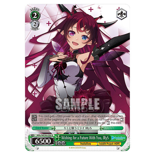 Weiss Schwarz - Premium Hololive Production - Wishing for a Future With You, IRyS (N) HOL/WE36-E26