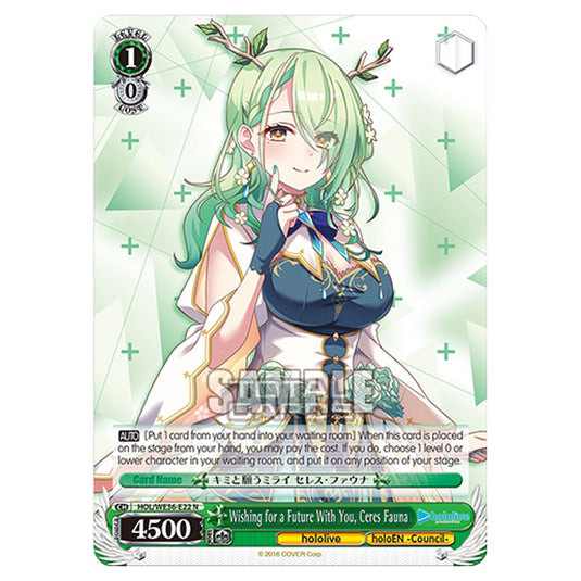 Weiss Schwarz - Premium Hololive Production - Wishing for a Future With You, Ceres Fauna (N) HOL/WE36-E22