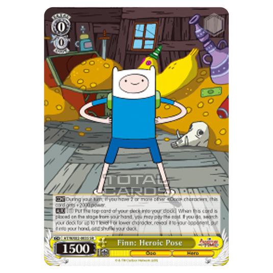 Weiss Schwarz - Adventure Time - Finn: Heroic Pose (Super Rare) AT/WX02-003S