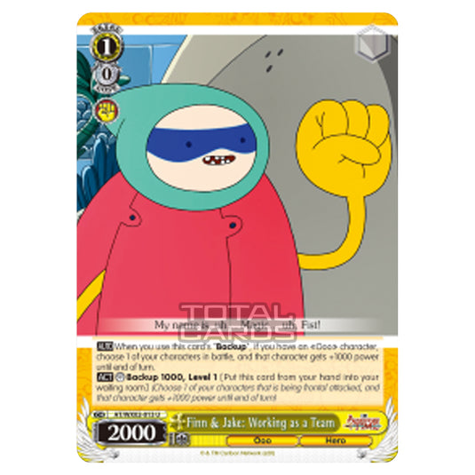 Weiss Schwarz - Adventure Time - Finn & Jake: Working as a Team (Uncommon) AT/WX02-013