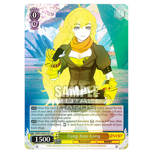 Weiss Schwarz - RWBY - Yang Xiao Long (RR) RWBY/WX03-001