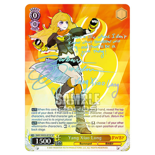 Weiss Schwarz - RWBY - Yang Xiao Long (SP) RWBY/WX03-001SP