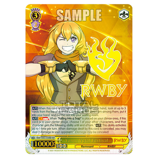 Weiss Schwarz - RWBY - Yang: Vytal Festival (RBR) RWBY/WX03-005RBR