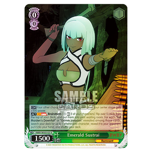 Weiss Schwarz - RWBY - Emerald Sustrai (R) RWBY/WX03-021