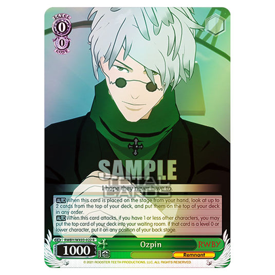 Weiss Schwarz - RWBY - Ozpin (R) RWBY/WX03-022