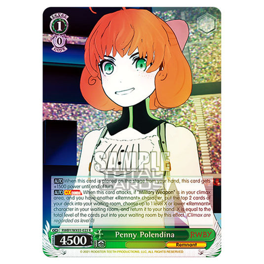 Weiss Schwarz - RWBY - Penny Polendina (R) RWBY/WX03-023