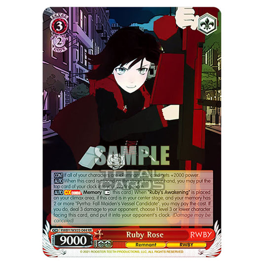 Weiss Schwarz - RWBY - Ruby Rose (RR) RWBY/WX03-044