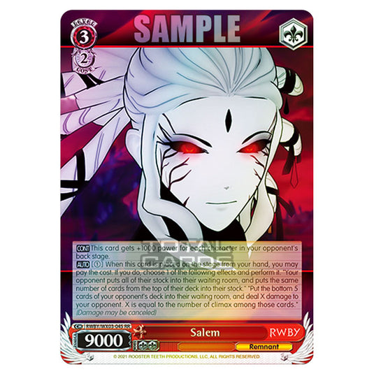 Weiss Schwarz - RWBY - Salem (RR) RWBY/WX03-045