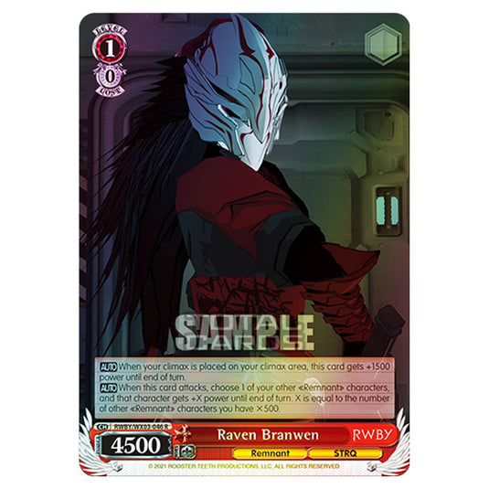 Weiss Schwarz - RWBY - Raven Branwen (R) RWBY/WX03-046