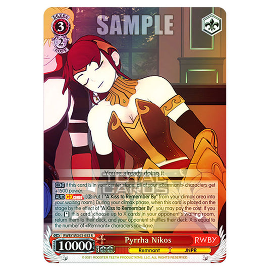 Weiss Schwarz - RWBY - Pyrrha Nikos (R) RWBY/WX03-053