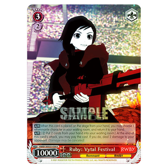 Weiss Schwarz - RWBY - Ruby: Vytal Festival (R) RWBY/WX03-054