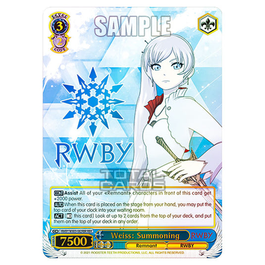 Weiss Schwarz - RWBY - Weiss: Summoning (RBR) RWBY/WX03-082RBR