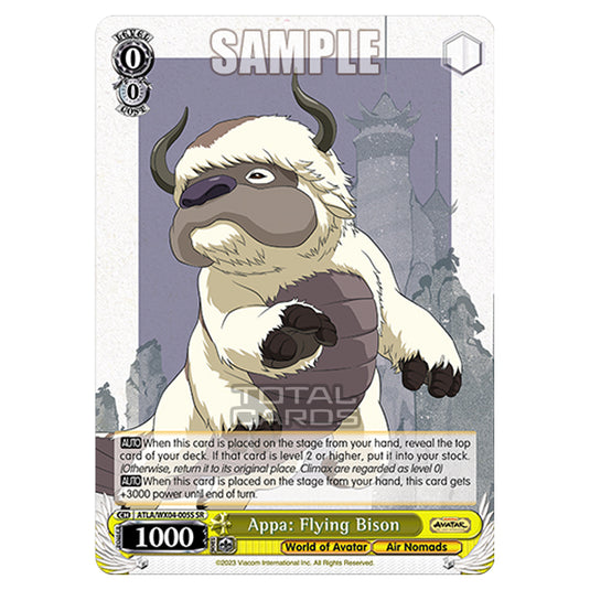 Weiss Schwarz - Avatar - The Last Airbender - Appa: Flying Bison (SR) ATLA/WX04-005S