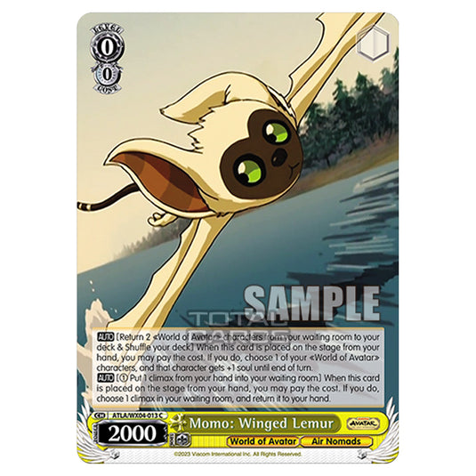 Weiss Schwarz - Avatar - The Last Airbender - Momo: Winged Lemur (C) ATLA/WX04-013