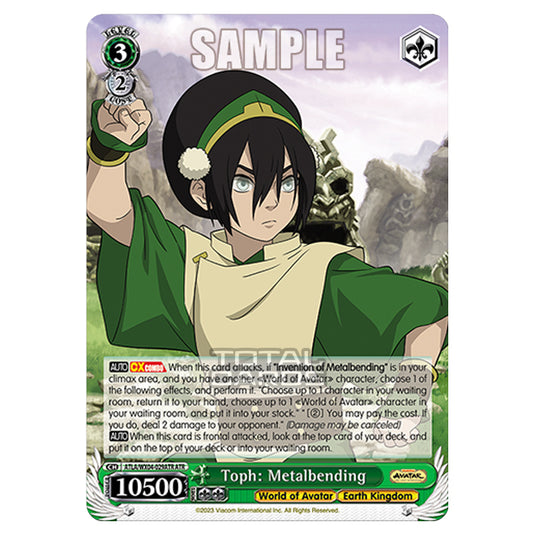 Weiss Schwarz - Avatar - The Last Airbender - Toph: Metalbending (ATR) ATLA/WX04-029ATR