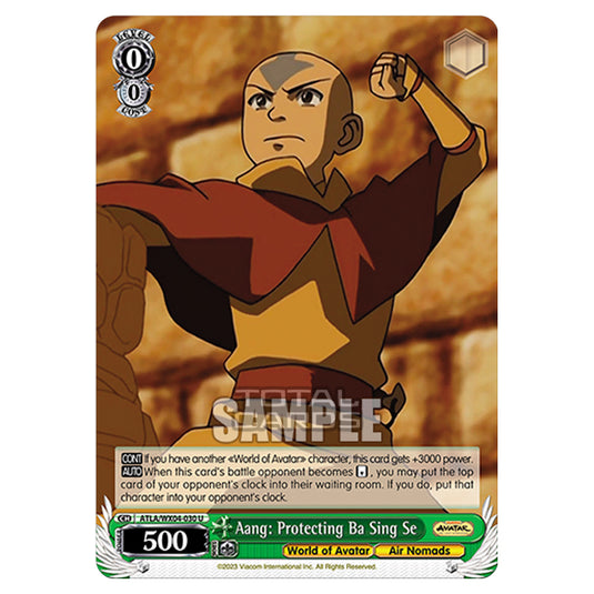 Weiss Schwarz - Avatar - The Last Airbender - Aang: Protecting Ba Sing Se (U) ATLA/WX04-030