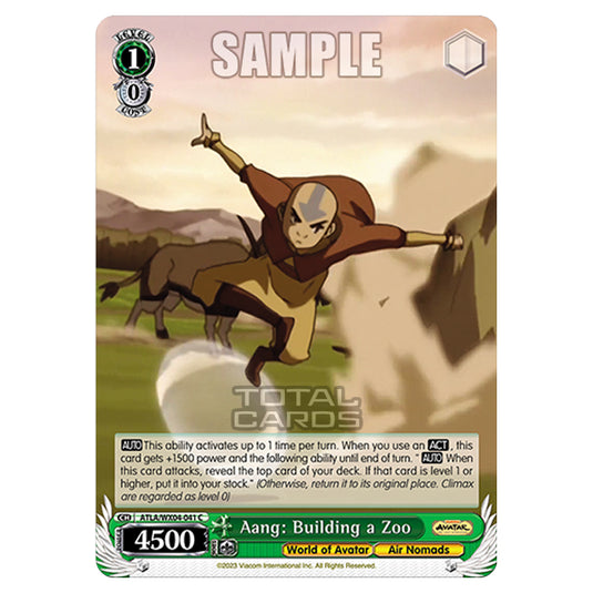 Weiss Schwarz - Avatar - The Last Airbender - Aang: Building a Zoo (C) ATLA/WX04-041