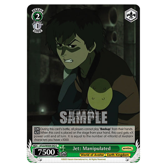 Weiss Schwarz - Avatar - The Last Airbender - Jet: Manipulated (C) ATLA/WX04-042