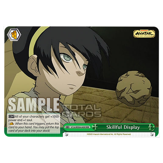 Weiss Schwarz - Avatar - The Last Airbender - Skillful Display (RRR) ATLA/WX04-045R