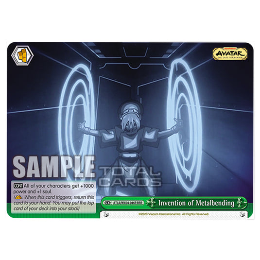 Weiss Schwarz - Avatar - The Last Airbender - Invention of Metalbending (RRR) ATLA/WX04-046R