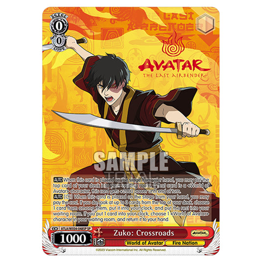 Weiss Schwarz - Avatar - The Last Airbender - Zuko: Crossroads (SP) ATLA/WX04-048SP