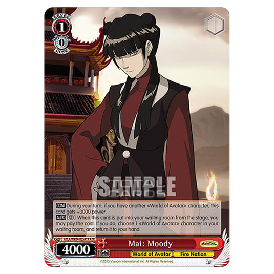 Weiss Schwarz - Avatar - The Last Airbender - Mai: Moody (ATR) ATLA/WX04-055ATR