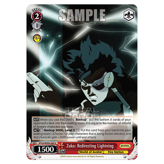 Weiss Schwarz - Avatar - The Last Airbender - Zuko: Redirecting Lightning (U) ATLA/WX04-064