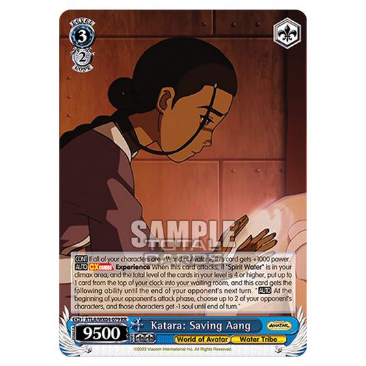 Weiss Schwarz - Avatar - The Last Airbender - Katara: Saving Aang (RR) ATLA/WX04-079