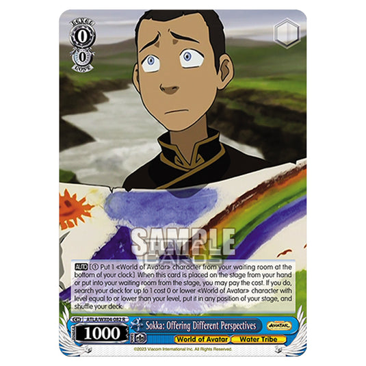 Weiss Schwarz - Avatar - The Last Airbender - Sokka: Offering Different Perspectives (R) ATLA/WX04-082